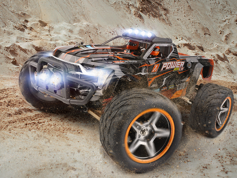 Remote control car with brushless motor for racing