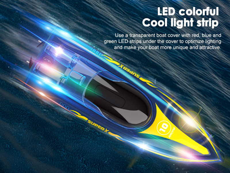 high-speed RC boat racing